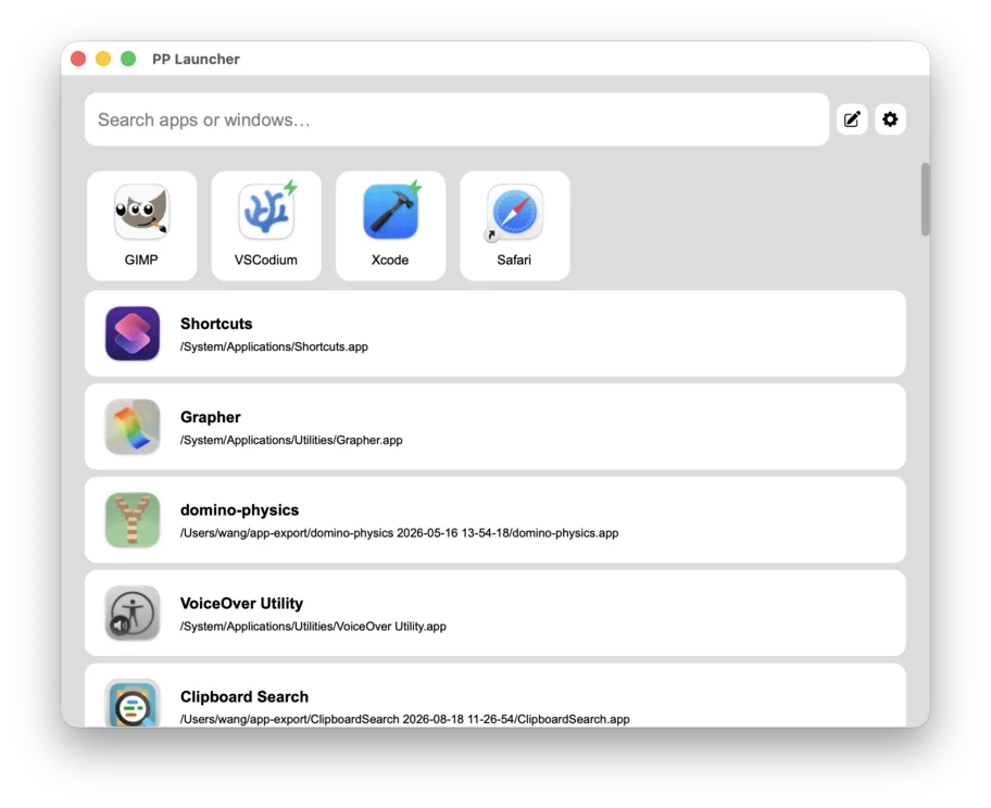 2. Custom quick list